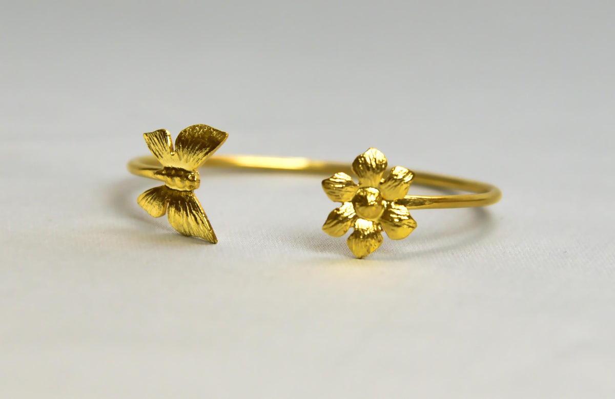 The Butterfly design - 22 K gold platted Bracelet