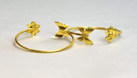 The Butterfly design - 22 K gold platted Bracelet