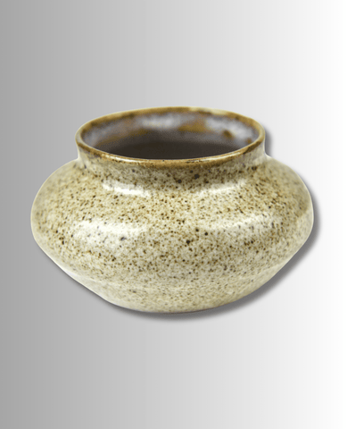 Bronze Pot with Ceramic paint - Handcrafted